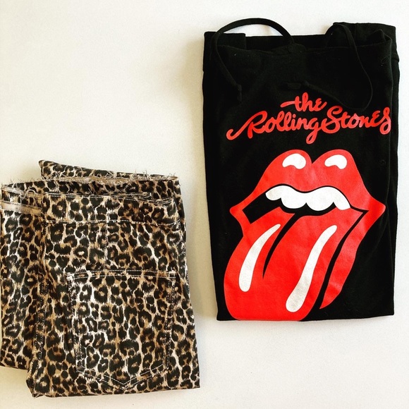 NWT! Rolling Stones Hoodie Tunic Sweatshirt - Picture 6 of 10